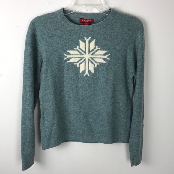 Sundance Sweaters - Sundance | Lambswool Sweater Snowflake Graphic